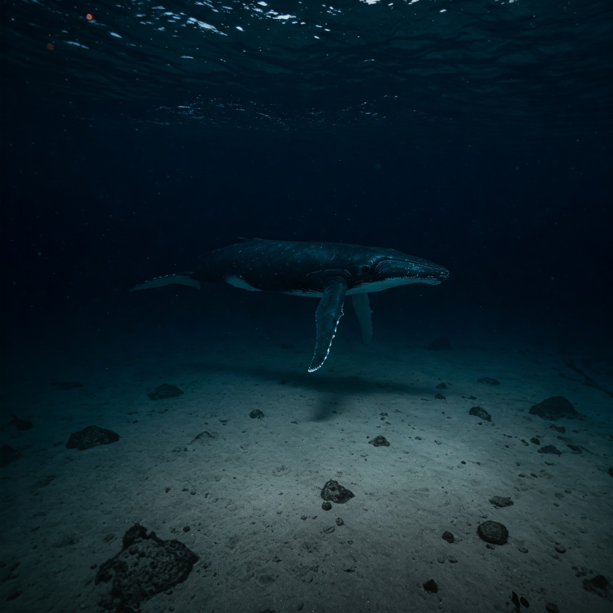 Baleine fond ocean
