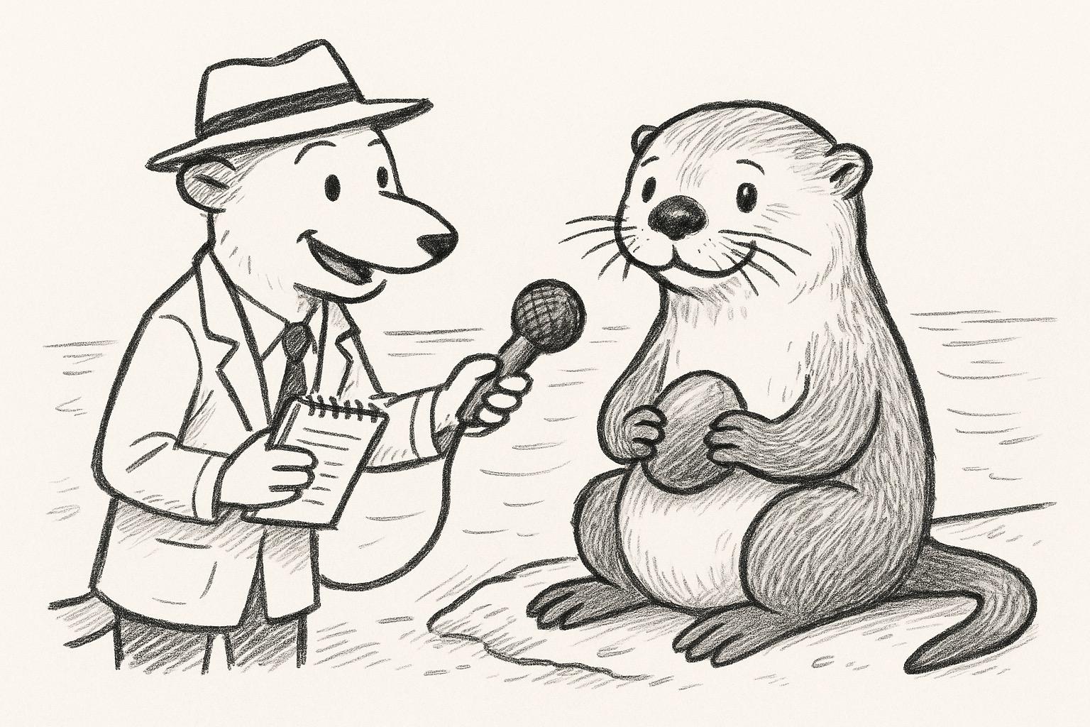 Loutre dessin